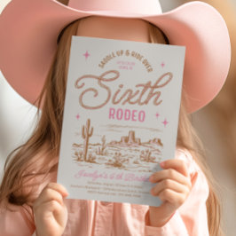 ガールズシックスロデオ誕生日招待状 招待状