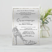 ガールズシルバースティレットキンセアニラ誕生日パーティー 招待状 (スタンド正面)