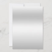 ガールズシルバースティレットキンセアニラ誕生日パーティー 招待状 (裏面)