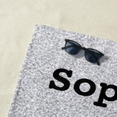 ガールズジムティクスビームクイーンフェイクグリッター ビーチタオル (インサイチュ)