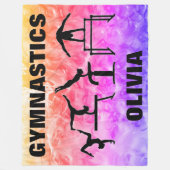 ガールズジムティクスレインボースワーズフリースブランケット フリースブランケット (正面)