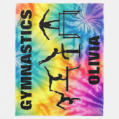 ガールズジムティクスレインボースワーズフリースブランケット フリースブランケット (正面)