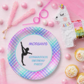 ガールズジムティクス誕生日かわいらしパステルプライド ペーパープレート (パーティー)