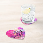 ガールズジムティクス誕生日素朴スパークルカスタムー ペーパーコースター (インサイチュ)