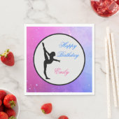 ガールズジムティックスハッピーバースデーナプキンス スタンダードランチョンナプキン (インサイチュ)