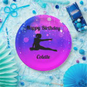 ガールズジムティックスハッピーバースデー紙プレート ペーパープレート (パーティー)