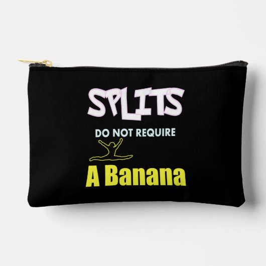 ガールズジムティックスバナナスプリット引用文 アクセサリーポーチ (正面)