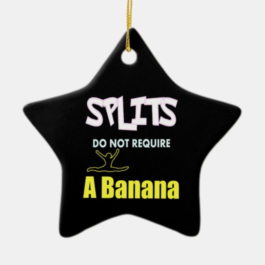 ガールズジムティックスバナナスプリット引用文 セラミックオーナメント (正面)