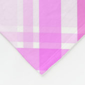 ガールズジムティックスパステルピンクスとティール(緑がかった色) フリースブランケット (角)