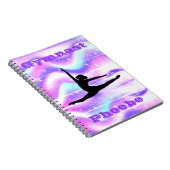 ガールズジムティックスパープルパステル ノートブック (右側)