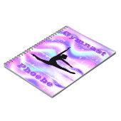 ガールズジムティックスパープルパステル ノートブック (左側)