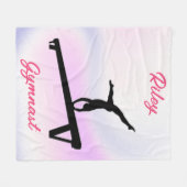 ガールズジムティックスビームソフトパステル フリースブランケット (正面(横))