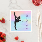 ガールズジムティックパステル紙ナプキンス スタンダードカクテルナプキン (インサイチュ)