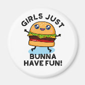ガールズジャストブンナウィーズおもしろいおもしろいバーガープン マグネット (正面)