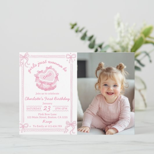 ガールズジャストワンワン誕生日招待状 サンキューカード (スタンド正面)