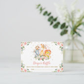 ガールズジャングルサファリワイルドアニマルズおむつラッフル エンクロージャーカード (スタンド正面)