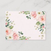 ガールズジャングルサファリワイルドアニマルズおむつラッフル エンクロージャーカード (裏面)