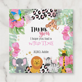 ガールズジャングル/サファリメッセージカード フェイバータグ