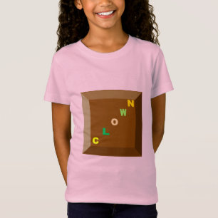 ガールズジャージ素晴らしTシャツピンクデザインピエロ Tシャツ