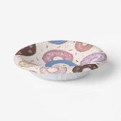 ガールズスイートドーナッツパステル誕生日 ペーパーボウル (傾斜あり)