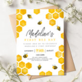 ガールズスウィートサマーファースト・ビー・デイ1st誕生日 招待状