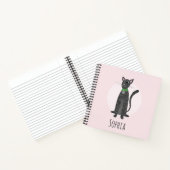 ガールズスクールかわいいジンジャータブビー猫マンガの子ども ノートブック (内部)