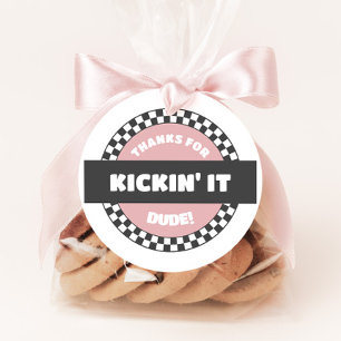 ガールズスケー市松模様にボードグルーヴィー素晴らしい誕生日 フェイバータグ