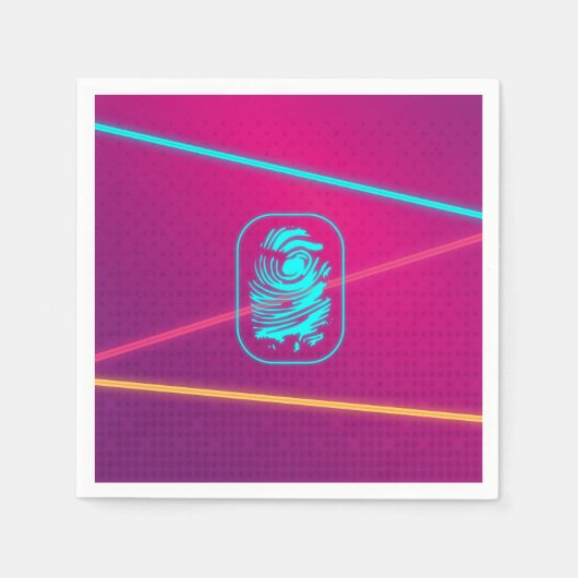 ガールズスパイパーティーレーザープレート スタンダードカクテルナプキン (正面)