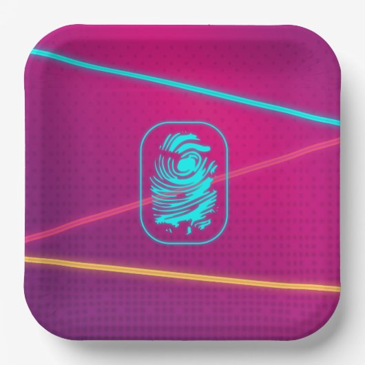 ガールズスパイパーティーレーザープレート ペーパープレート (正面)