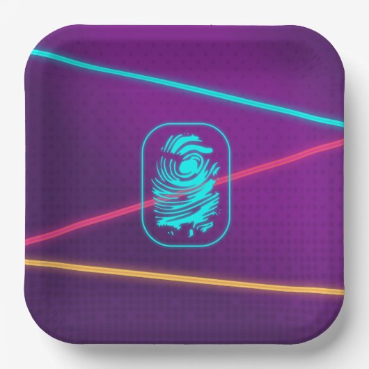 ガールズスパイパーティーレーザープレート ペーパープレート (正面)