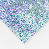 ガールズスパーソナライズされたノ凍っていーフレーク フリースブランケット (角)