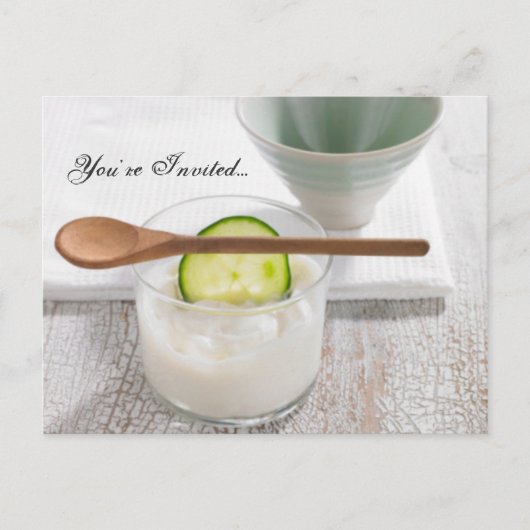 ガールズスパ週末招待状 インビテーションポストカード (正面)