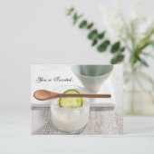 ガールズスパ週末招待状 インビテーションポストカード (スタンド正面)