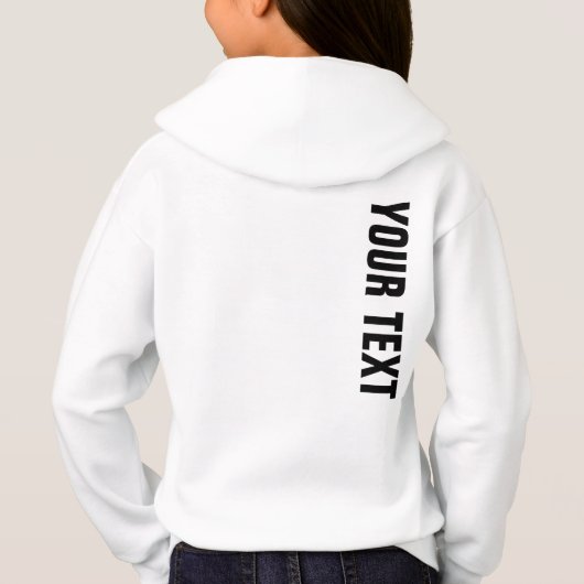 ガールズスポーツ服バックプリント追加の名前文字 (裏面)