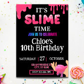 ガールズスライム誕生日招待状 招待状