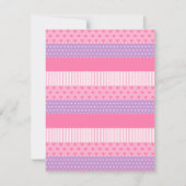 ガールズスリーパースランバーバースデーパーティ招待状 招待状 (裏面)