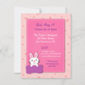 ガールズスリーパースランバーバースデーパーティ招待状 招待状 (裏面)