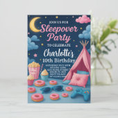 ガールズスリープバーバースデーパーティーの招待 招待状 (スタンド正面)