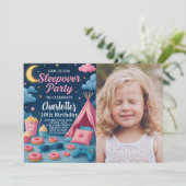 ガールズスリープバーバースデーパーティーの招待 招待状 (スタンド正面)