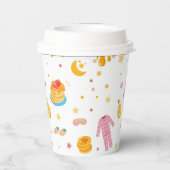 ガールズスリープバー誕生日パンケーキテーマ紙カップ 紙コップ (裏面)