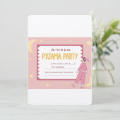 ガールズスリープバー誕生日招待状 招待状 (スタンド正面)