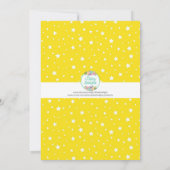 ガールズスリーポバー誕生日招待状スランバーパーティー 招待状 (裏面)