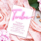 ガールズセカンドネオン10代の誕生日 招待状