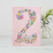 ガールズセカンドバースデーカスタムパーティー招待状招待状 招待状 (スタンド正面)