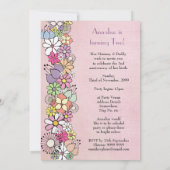 ガールズセカンドバースデーカスタムパーティー招待状招待状 招待状 (裏面)