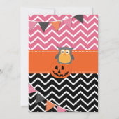 ガールズセカンドバースデーハロウィーン誕生日招待状 招待状 (裏面)