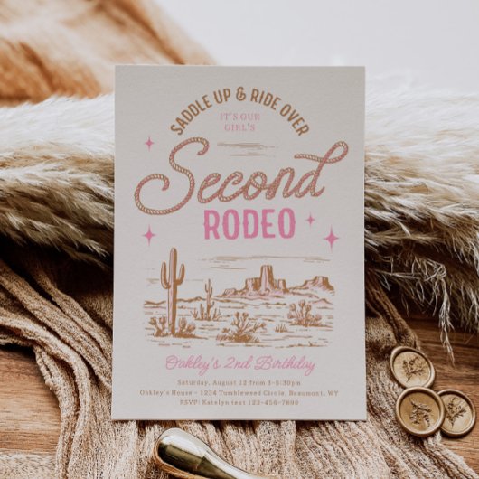 ガールズセカンドロデオ誕生日招待状 招待状