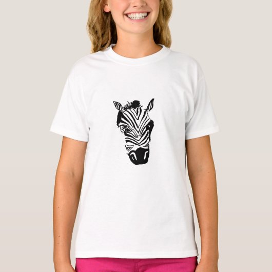 ガールズゼブラシャツ Tシャツ (正面)