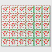 ガールズソフトボールホリデーギフト ラッピングペーパー (フラット)