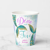 ガールズダイブインファイブ5誕生日 紙コップ (裏面)